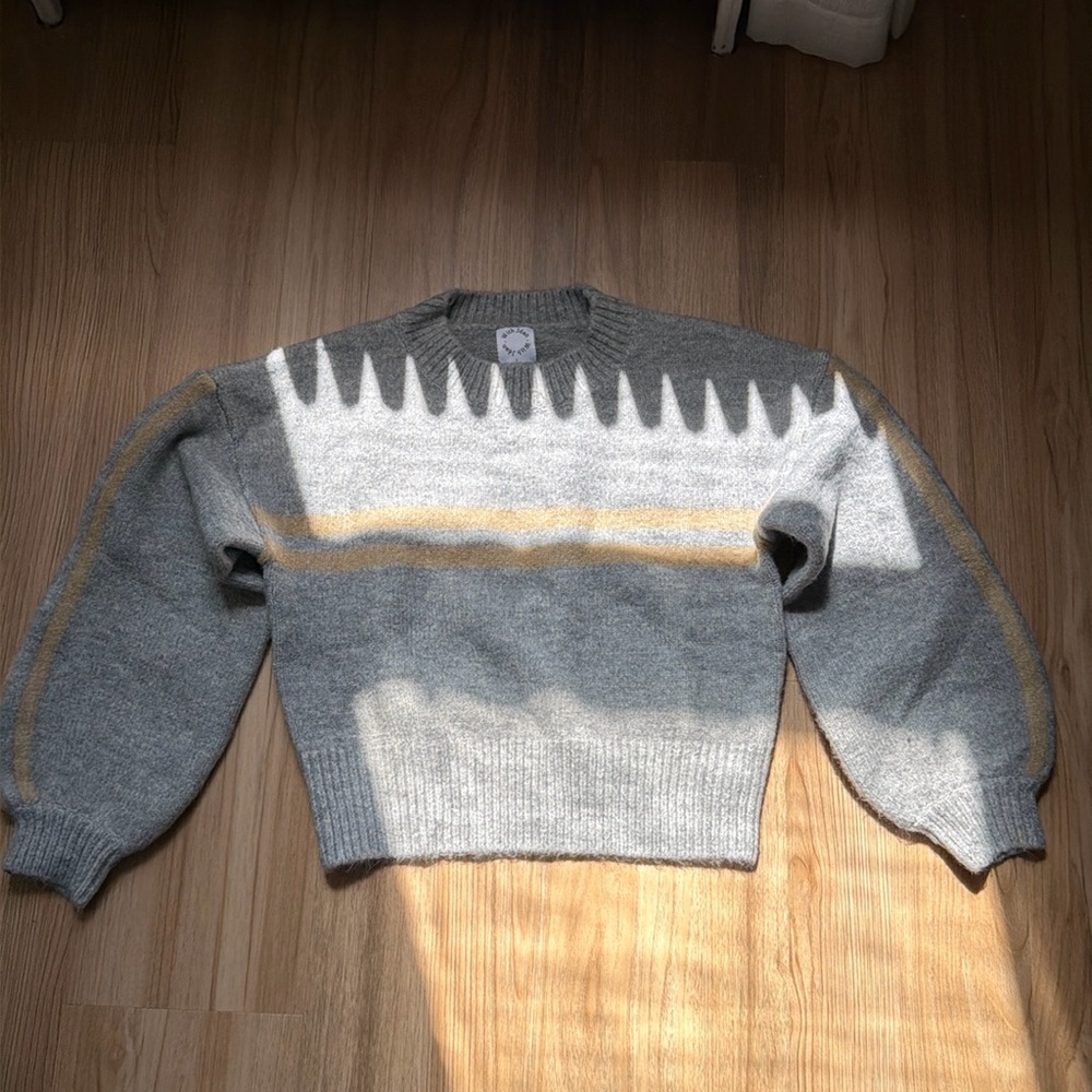 Grey With Jean sweater
